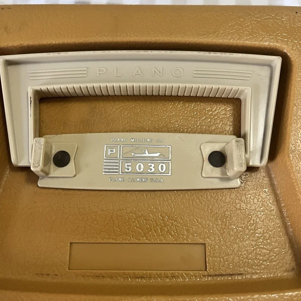 VTG 1979 Plano 3 Tray Tackle Box Fishing Outdoor Camping‎ USA Made Handle